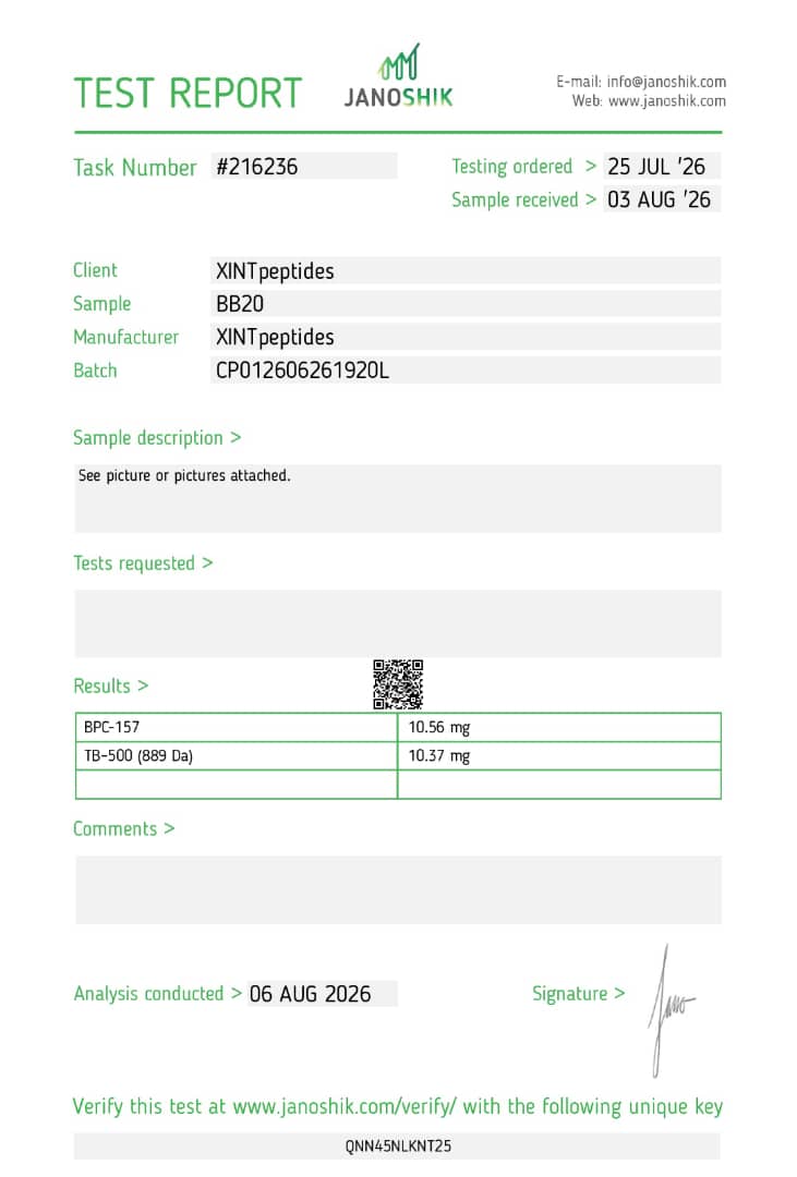 BPC-157 TB-500 COA